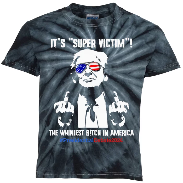 ItS Super Victim! The Whiniest B!Tch In America Kids Tie-Dye T-Shirt