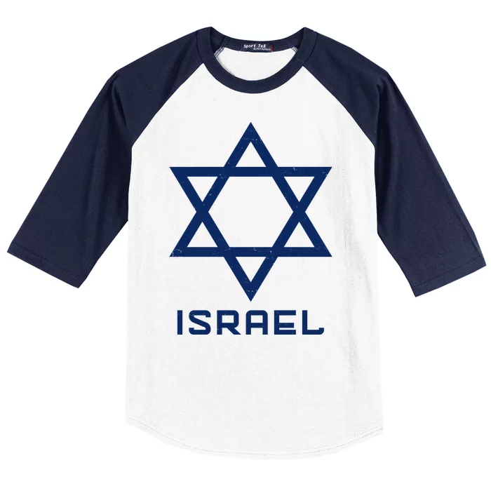 Israel Star Vintage Baseball Sleeve Shirt