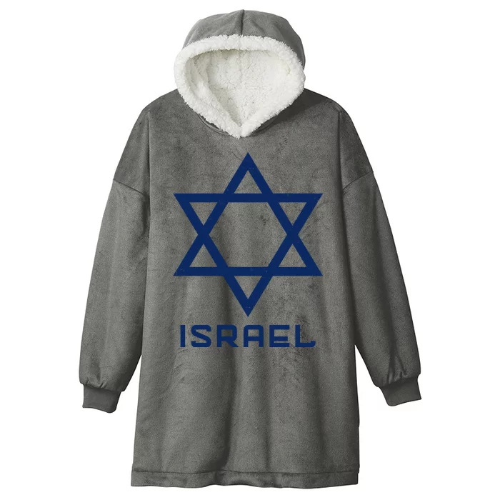 Israel Star Vintage Hooded Wearable Blanket