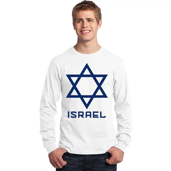 Israel Star Vintage Long Sleeve Shirt