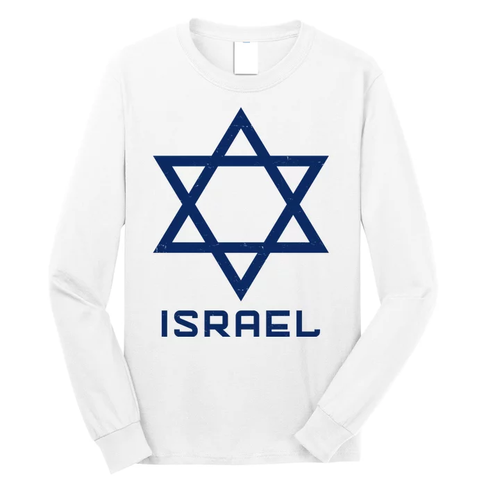 Israel Star Vintage Long Sleeve Shirt