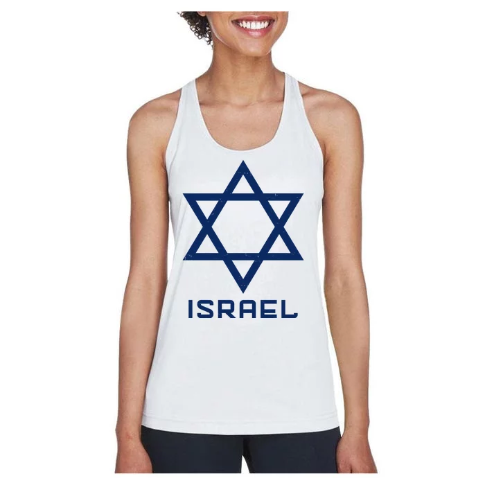 Israel Star Vintage Women's Racerback Tank