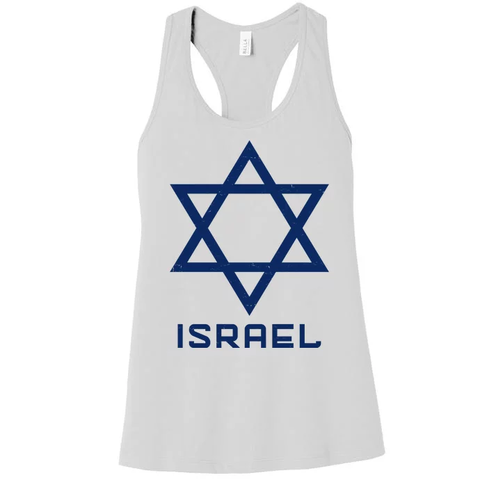 Israel Star Vintage Women's Racerback Tank