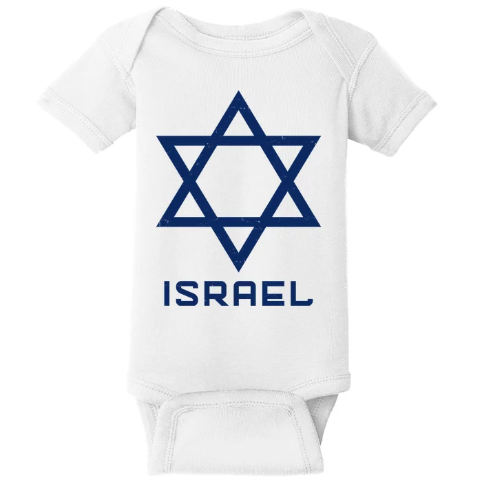 Israel Star Vintage Baby Bodysuit