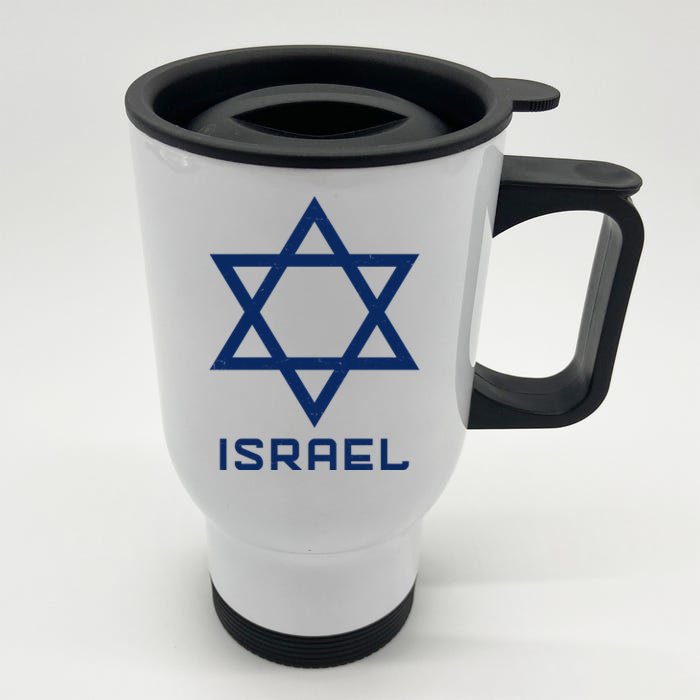 Israel Star Vintage Front & Back Stainless Steel Travel Mug