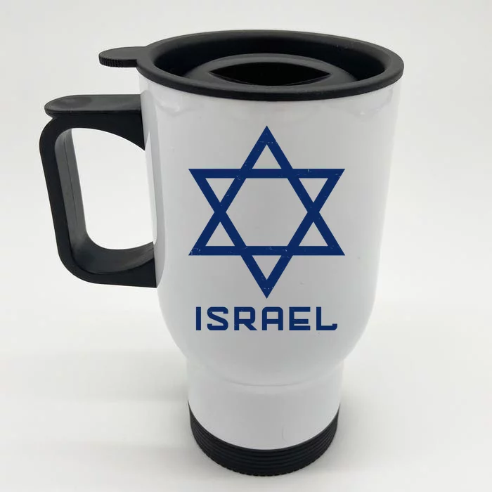 Israel Star Vintage Front & Back Stainless Steel Travel Mug