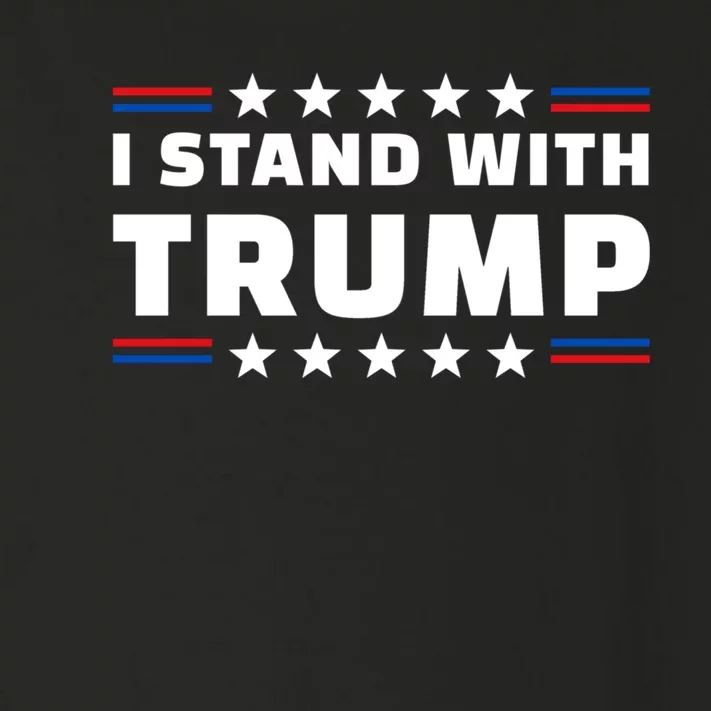 I Stand With Trump Toddler Long Sleeve Shirt