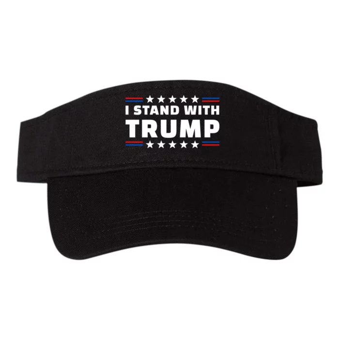 I Stand With Trump Valucap Bio-Washed Visor