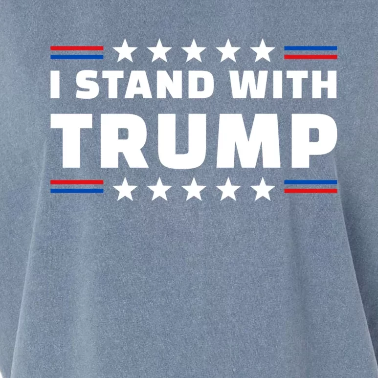 I Stand With Trump Garment-Dyed Women's Muscle Tee