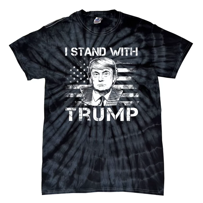 I Stand With Trump Pro Trump Supporter Free Trump Tie-Dye T-Shirt