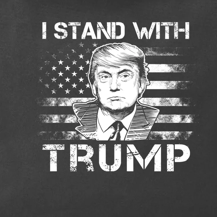 I Stand With Trump Pro Trump Supporter Free Trump Zip Tote Bag