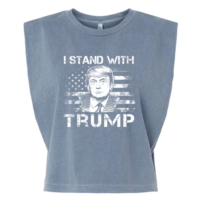 I Stand With Trump Pro Trump Supporter Free Trump Garment-Dyed Women's Muscle Tee