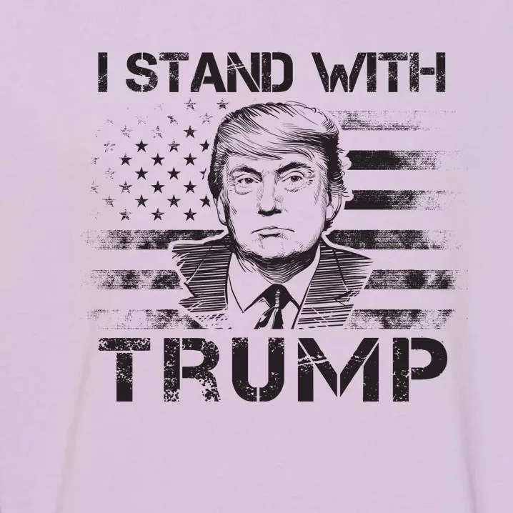 I Stand With Trump Pro Trump Supporter Free Trump Garment-Dyed Sweatshirt