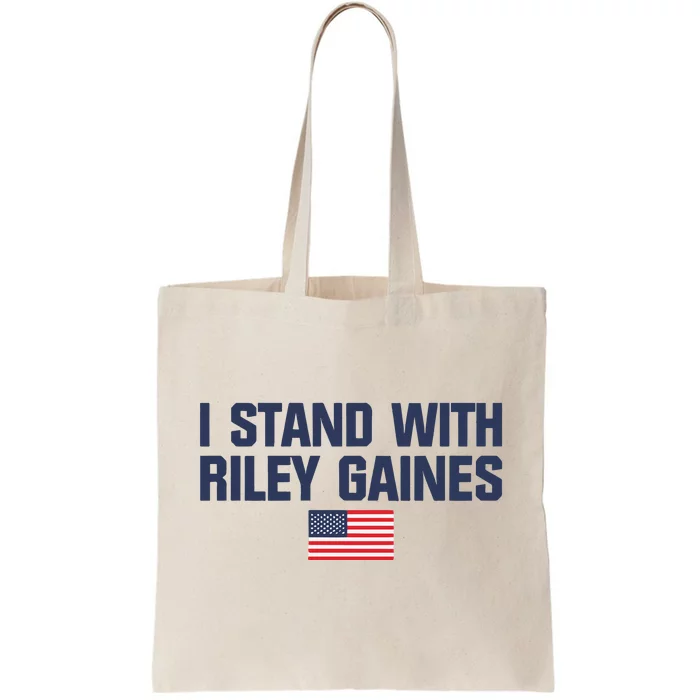 I Stand With Riley Gaines Us Swimmer Save Sports American Flag Tote Bag