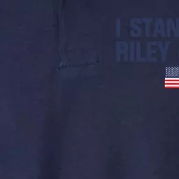 I Stand With Riley Gaines Us Swimmer Save Sports American Flag Softstyle Adult Sport Polo