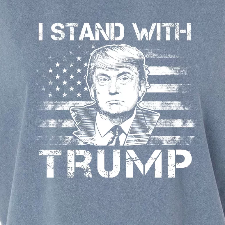 I Stand With Trump Pro Trump Supporter Free Trump Garment-Dyed Women's Muscle Tee