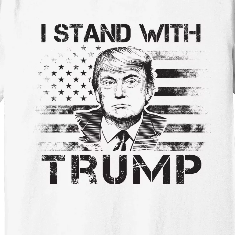 I Stand With Trump Pro Trump Supporter Free Trump Premium T-Shirt