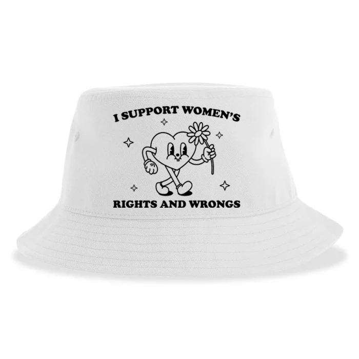 I Support Women S Of Rights And Wrongs Sustainable Bucket Hat