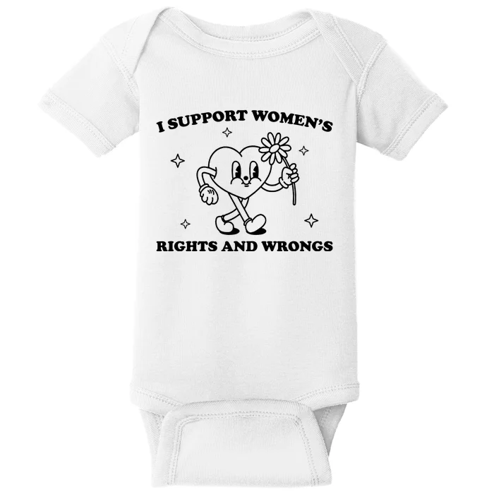 I Support Women S Of Rights And Wrongs Baby Bodysuit