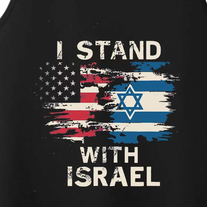 I Stand With Israel Patriotic Performance Tank