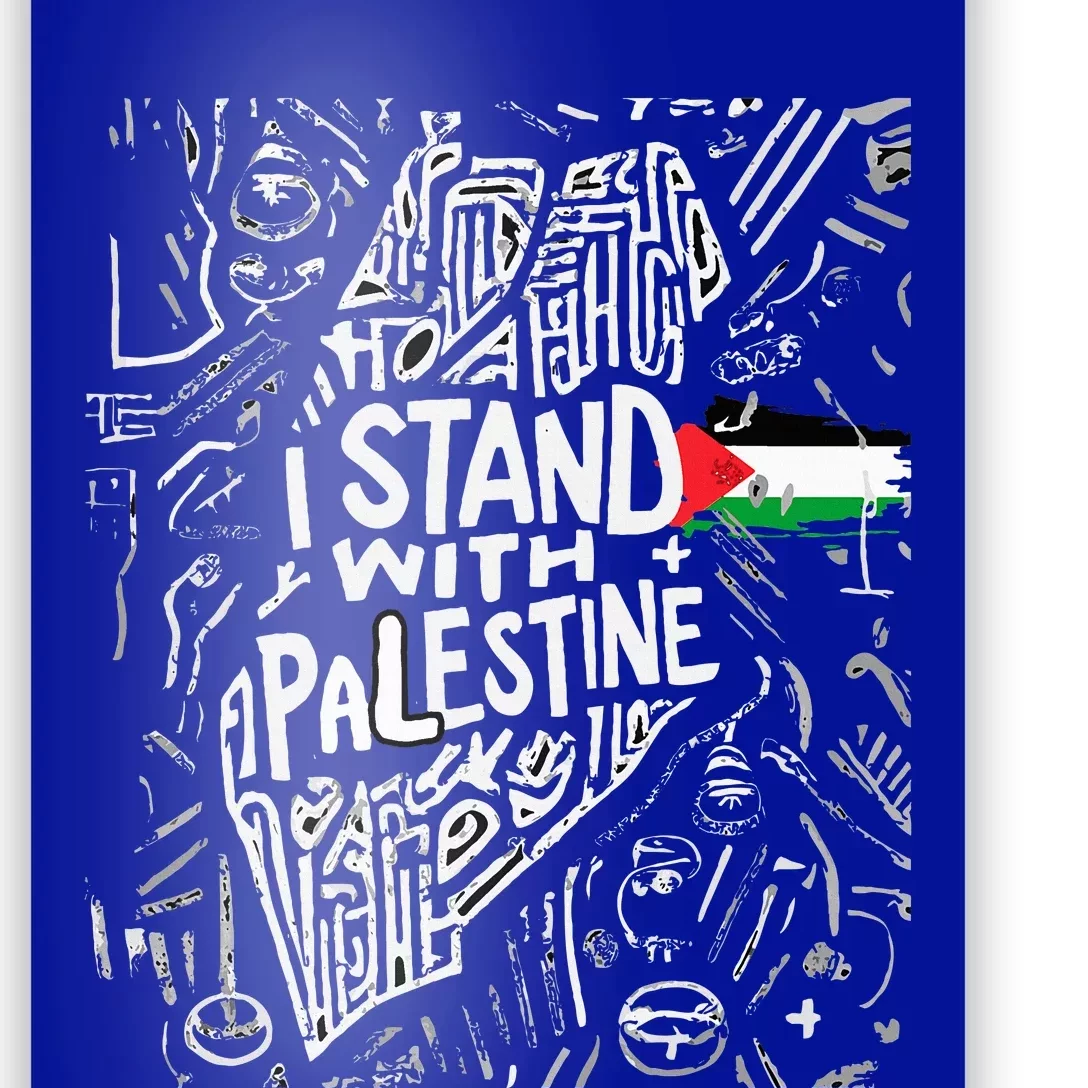 i stand with palestine quote a free palestine design Poster ...