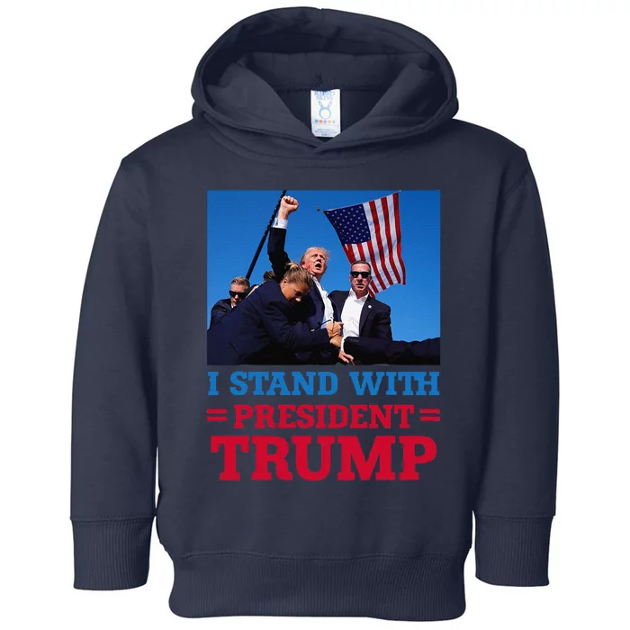 I Stand With President Trump After The Shooting At His Rally Toddler Hoodie