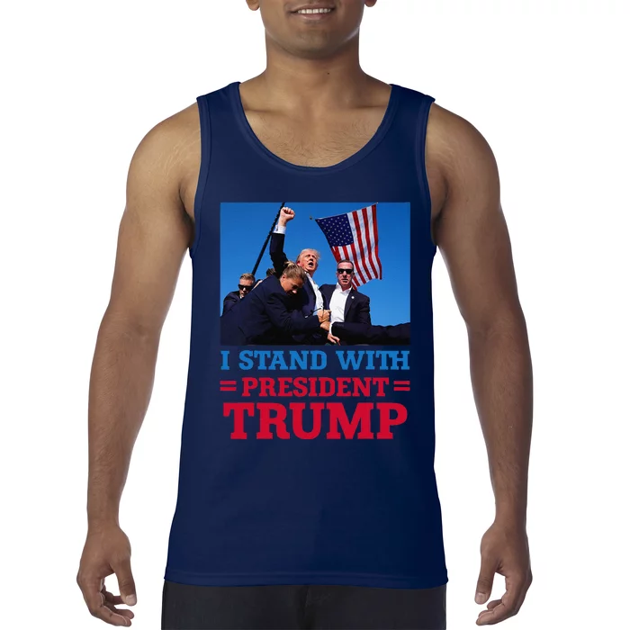 I Stand With President Trump After The Shooting At His Rally Tank Top