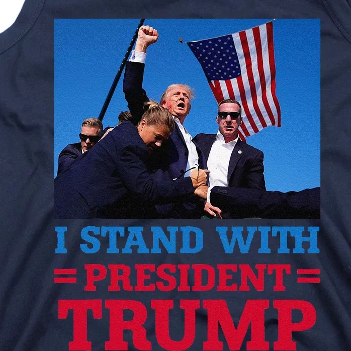 I Stand With President Trump After The Shooting At His Rally Tank Top