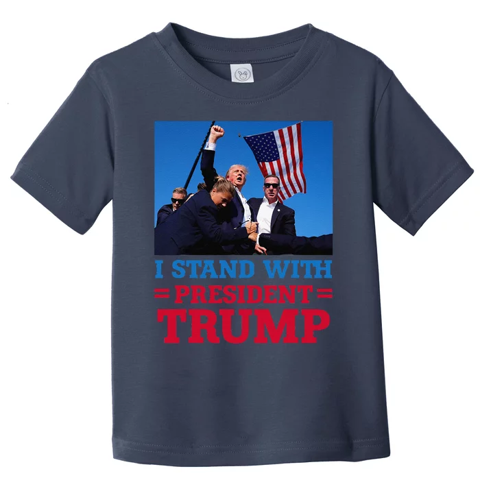 I Stand With President Trump After The Shooting At His Rally Toddler T-Shirt