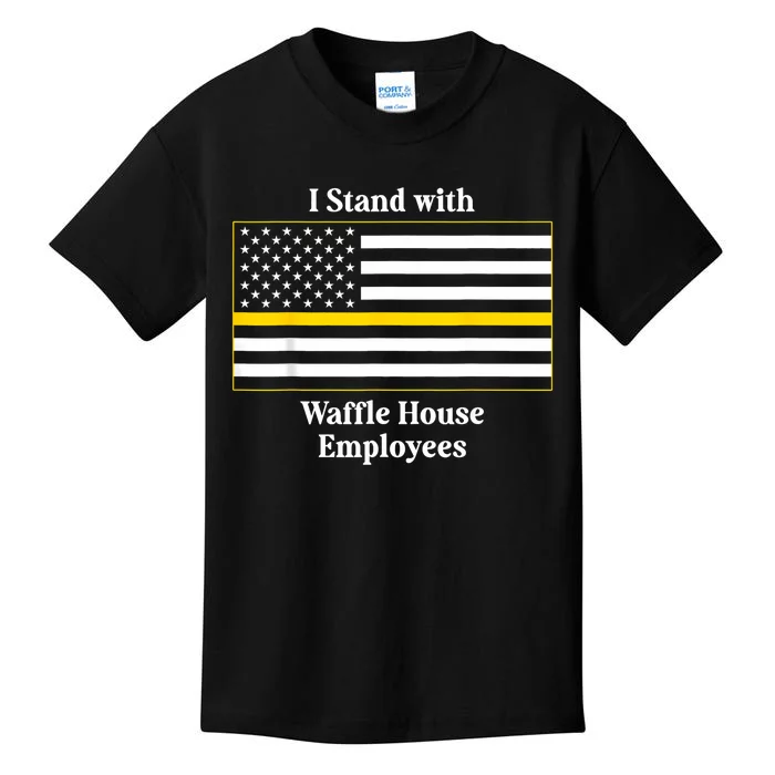 I Stand With House Employees Funny America Flag Kids T-Shirt