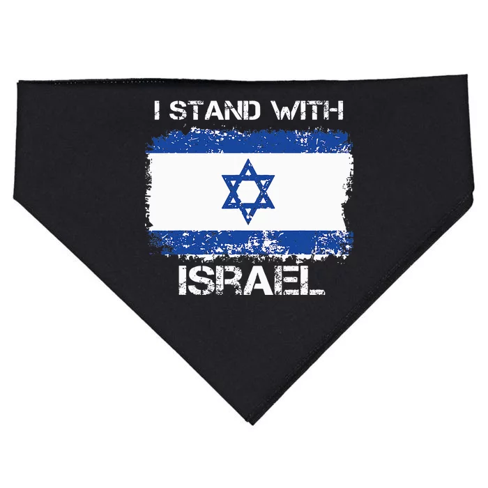 I Stand With Israel Support Israel Love Israeli USA-Made Doggie Bandana