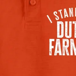 I Stand With Dutch Farmers Netherlands Protest Dutch Flag Gift Dry Zone Grid Performance Polo