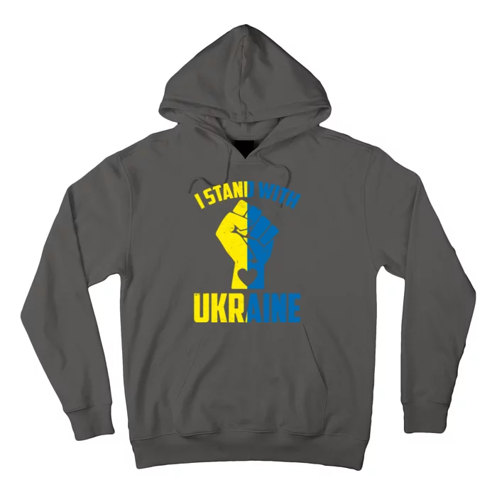 I Stand With Ukriane Protest Fist Support Ukaine Hoodie