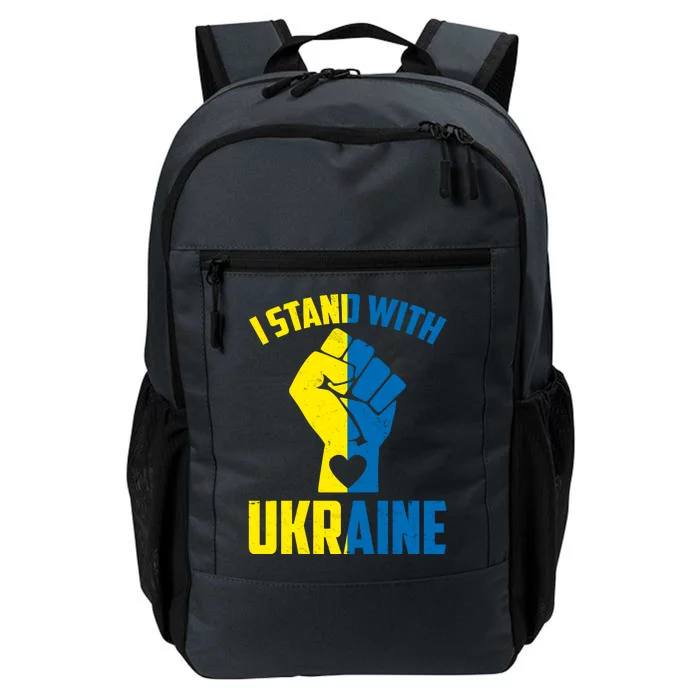 I Stand With Ukriane Protest Fist Support Ukaine Daily Commute Backpack