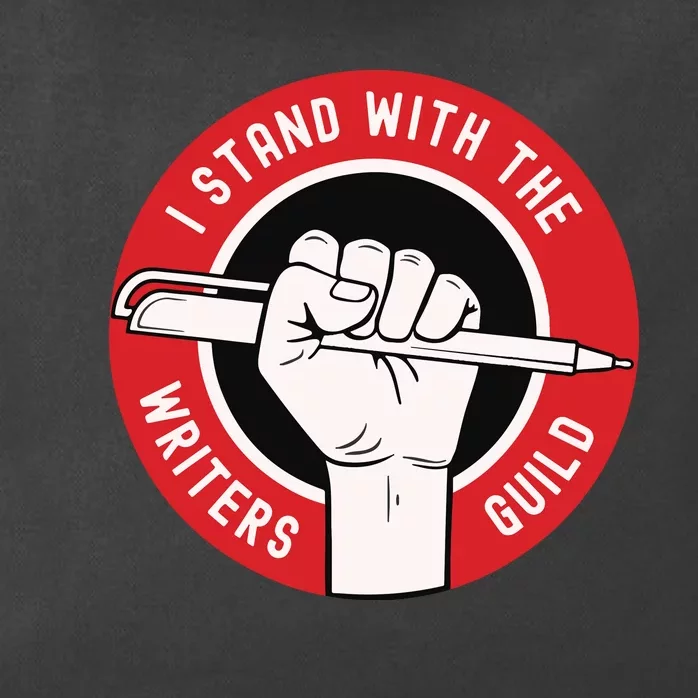 I Stand With The Writers Guild Of America WGA Zip Tote Bag