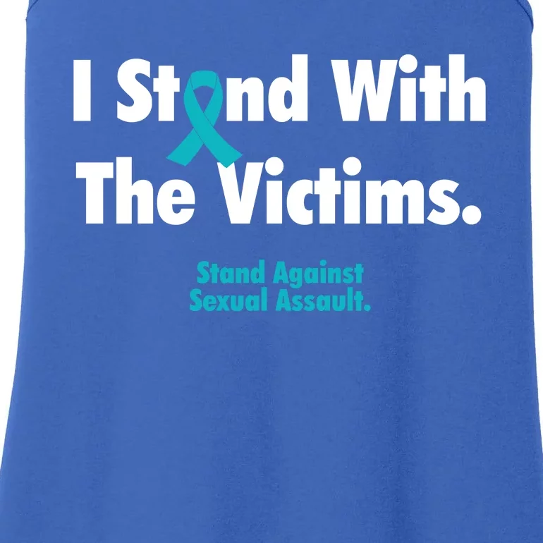 I Stand With The Victims Sexual Assault Awareness Gift Ladies Essential Tank