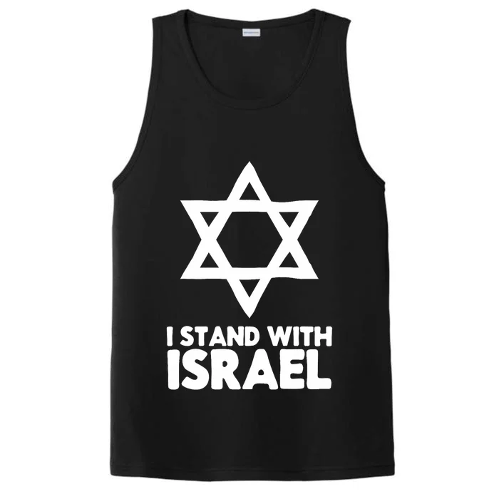 I Stand With Israel Jewish Non Distressed Vintage Gift Idea Performance Tank