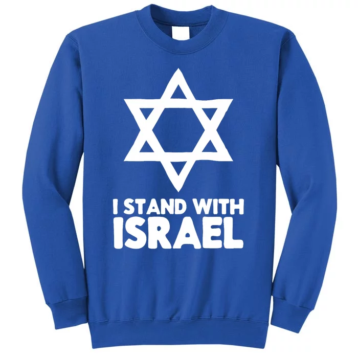 I Stand With Israel Jewish Non Distressed Vintage Gift Idea Tall Sweatshirt