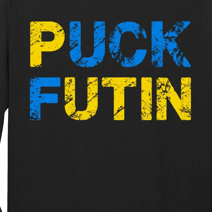I Stand With Ukraine Puck Futin Support Long Sleeve Shirt