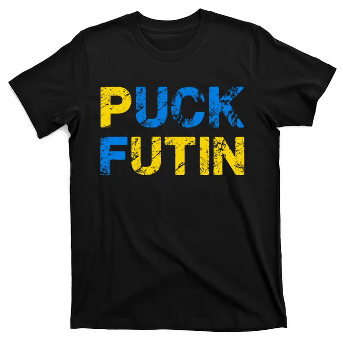 I Stand With Ukraine Puck Futin Support T-Shirt