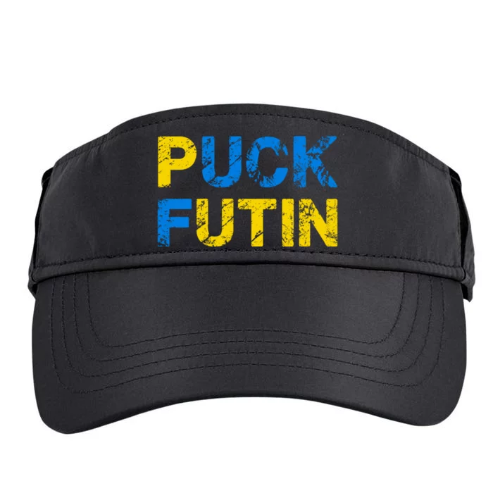 I Stand With Ukraine Puck Futin Support Adult Drive Performance Visor