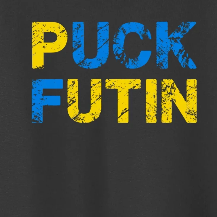 I Stand With Ukraine Puck Futin Support Toddler T-Shirt