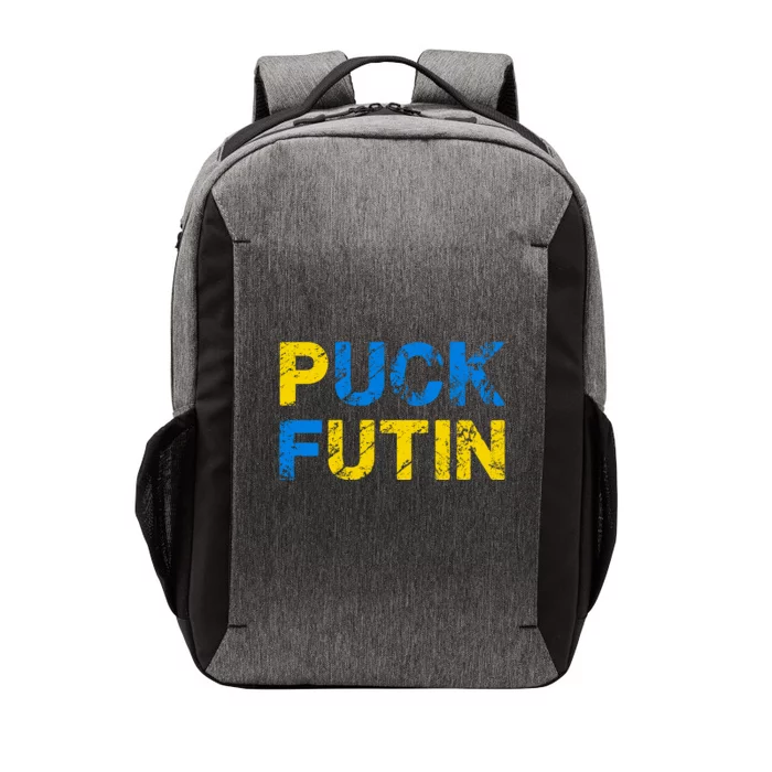 I Stand With Ukraine Puck Futin Support Vector Backpack