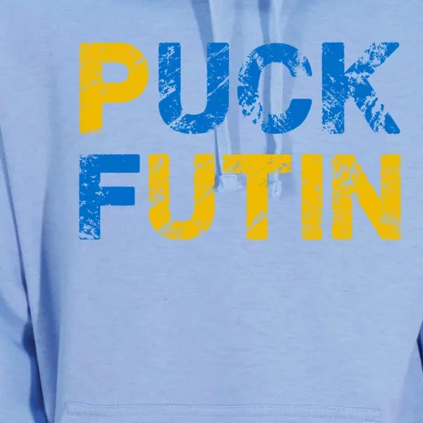 I Stand With Ukraine Puck Futin Support Unisex Surf Hoodie