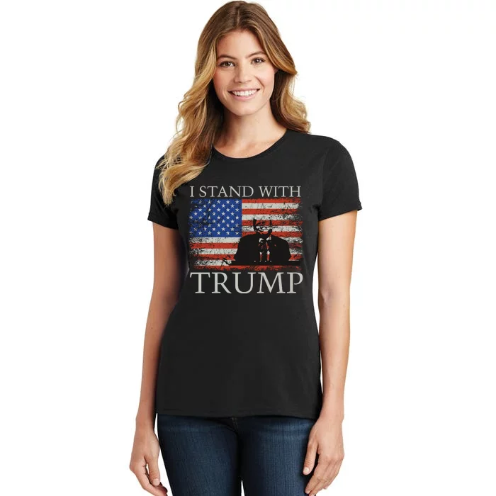 I Stand With Trump Free Trump Indictment Support Donald Trump Women's T-Shirt