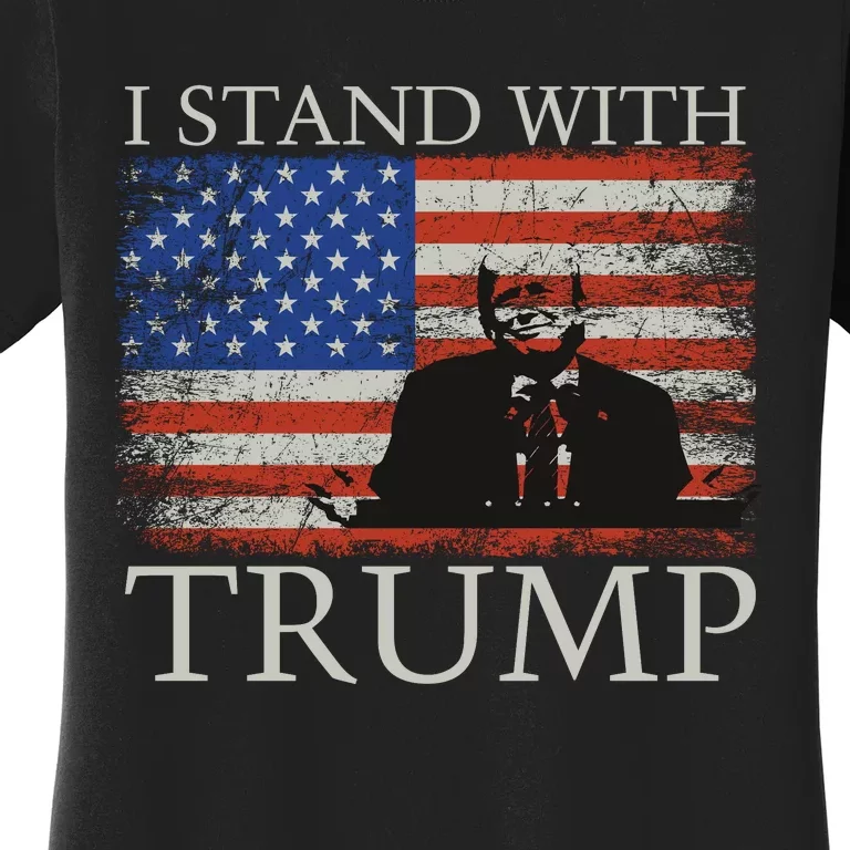 I Stand With Trump Free Trump Indictment Support Donald Trump Women's T-Shirt