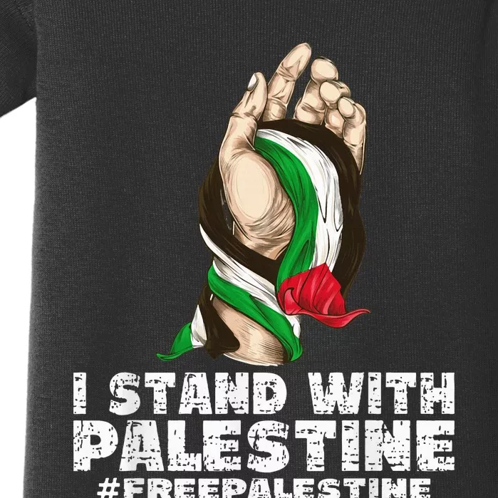 I Stand With Palestine For Their Freedom Free Palestine Baby Bodysuit