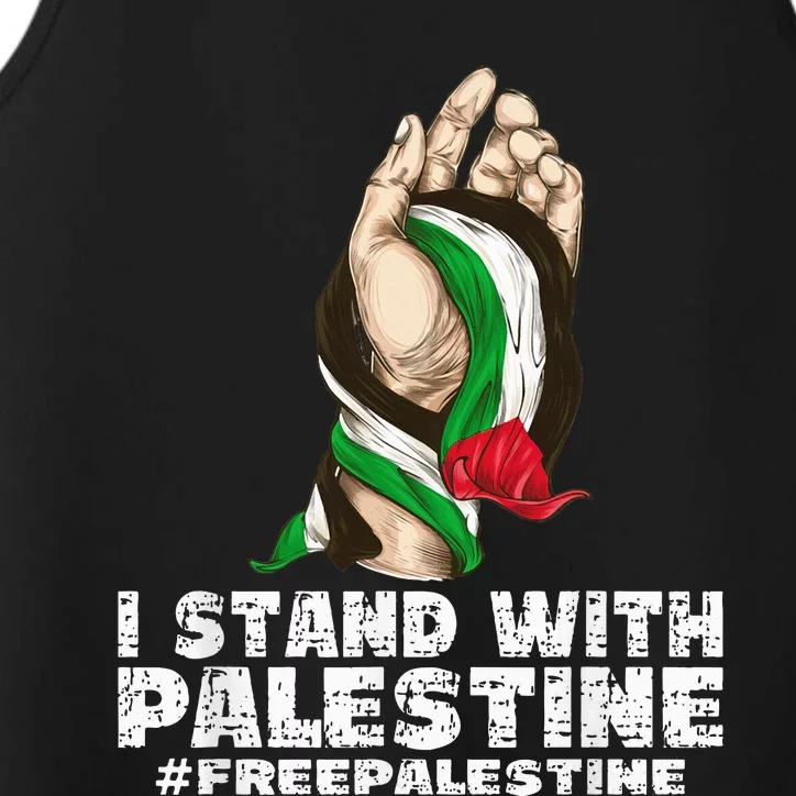 I Stand With Palestine For Their Freedom Free Palestine Performance Tank