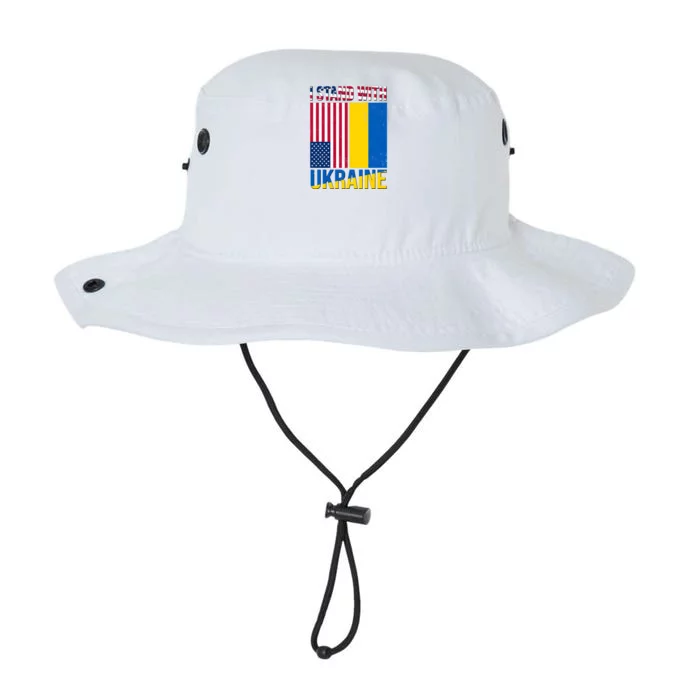 I Stand With Ukraine USA Flag Legacy Cool Fit Booney Bucket Hat