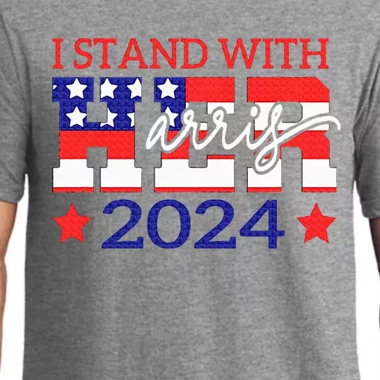 I Stand With Her Kamala Harris 2024 Political Pajama Set